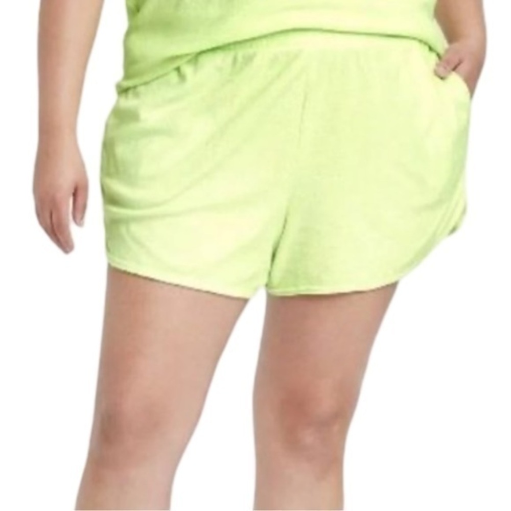 Ava & Viv Women's Plus Size Loop Terry Shorts NEW with Tags